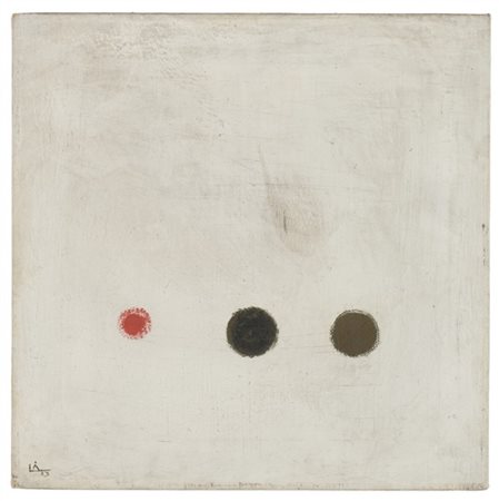 Li Yuan-chia "Senza titolo" 1963
tecnica mista su tela
cm 40x40
Firmato e datato