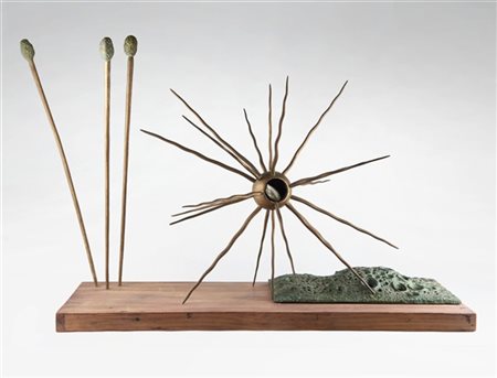 Luigi Mainolfi "Senza titolo" 
legno e bronzo
cm 65x106x45

Provenienza
Collezio