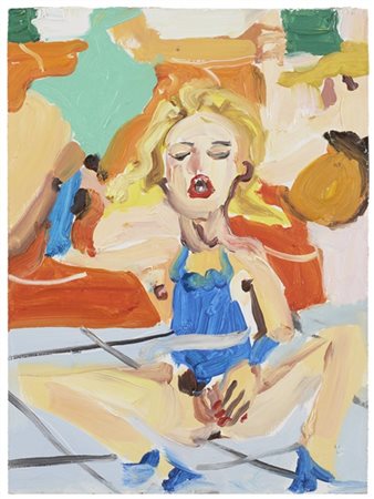 Chantal Joffe "Senza titolo" 1998
olio su tavola
cm 29,5x21,8
Firmato e datato 1