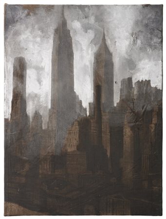 LUCA PIGNATELLI "New York" 2003
tecnica mista su telone ferroviario
cm 80x60
Fir