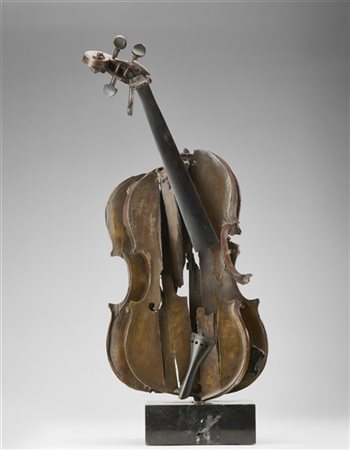 Arman "Violino" 1983
bronzo su base di marmo nero
cm 57,5x26x8,5 (h con base cm