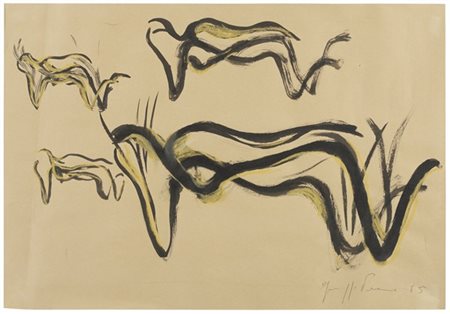 GIUSEPPE PENONE "Senza titolo" 1985
gouache, pastello e matita su carta
cm 34x49