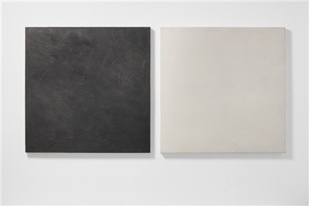 CARMENGLORIA MORALES "Dittico M-80-2/5-1" 1980
acrilico e grafite su tela, tela