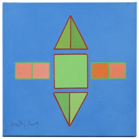 Achille Perilli "Riba" 2009
tecnica mista su tela
cm 20x20
Firmato e datato 2009