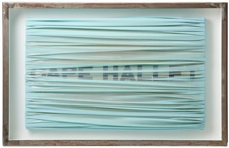 Umberto Mariani "Autobiografico: Cape Hallet" 2010
acrilico su piombo
cm 52x80x8