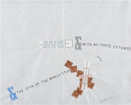 LAWRENCE WEINER "Untitled" 2007
tecnica mista e collage su carta
cm 41x51

Prove