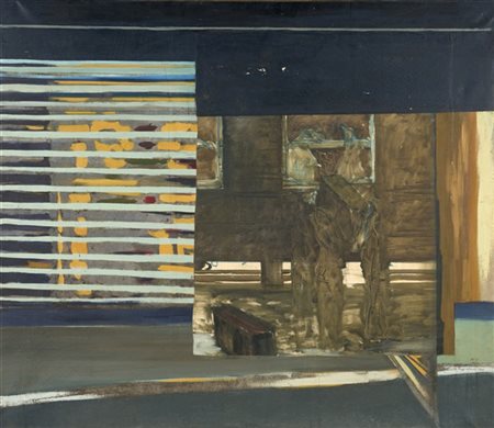 Aldo Tagliaferro "Senza titolo" 1964
olio su tela
cm 130x150
Firmato e datato 19