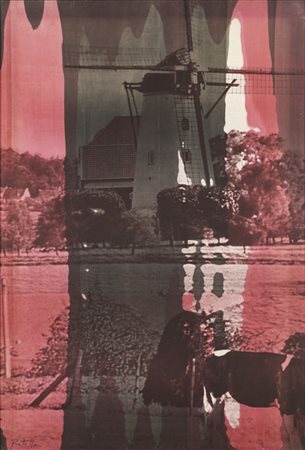 Mimmo Rotella "Paysage rosé" 1970
artypo su tela
cm 134,5x92,5
Firmato in basso