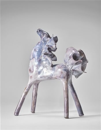 Fausto Melotti "Cavallino" 1955 circa
ceramica smaltata policroma
cm 19,6x17,5x7