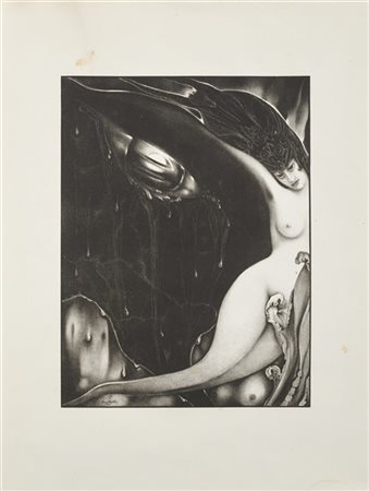 Alberto Martini "Lacrime d'amore" 1915
litografia
cm 54,5x40
firmata e datata 19