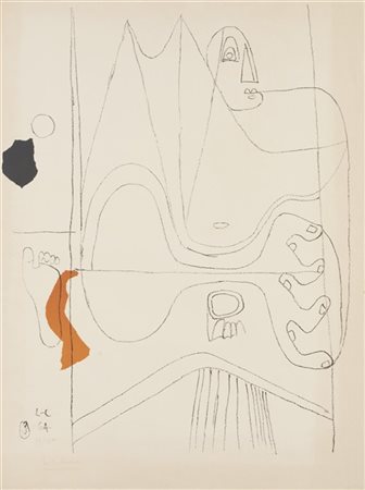 LE CORBUSIER "Icon 8" 1964
litografia a colori su carta Arches
cm 72x54
Firmata