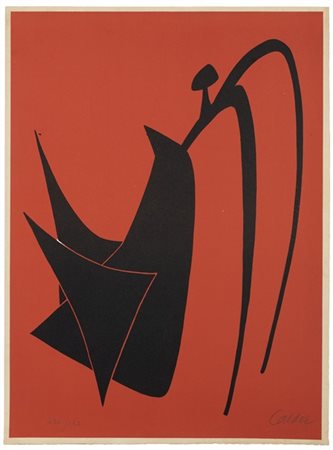 ALEXANDER CALDER "Senza titolo" 1959
litografia a colori su carta Arches
cm 65x4