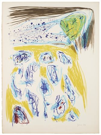 Asger Jorn "Jaune-Bleu" 1970
litografia a colori su carta Arches
cm 75,5x55,8
Fi