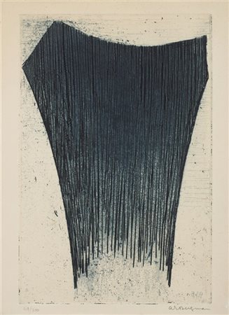 Anna Eva Bergman "Le Nord (G 20B - 1958)" 1958
acquaforte e acquatinta
(lastra c