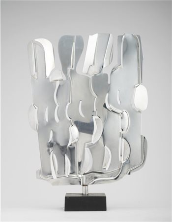 Pietro Consagra "Girevole" 1975
acciaio inossidabile su base in ghisa
h tot cm 4