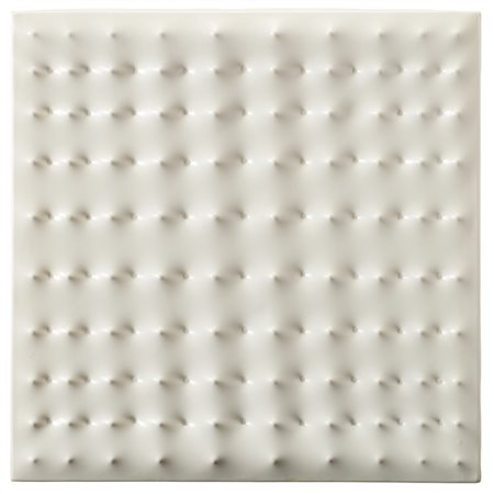 ENRICO CASTELLANI "Estroflessione" 1968
multiplo in PVC bianco
cm 30x30x1
Edizio