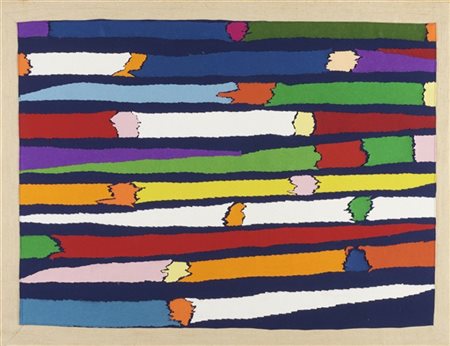 Piero Dorazio "Composizione n. 9" 1974
multiplo - collage di feltro su tela
cm 9