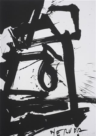 Emilio Vedova "Neruda" 1973
litografia - prova d'artista
cm 70x49,8
Firmata, dat