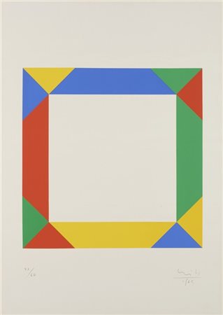 MAX BILL "Senza titolo" 1965
serigrafia a colori
cm 69x49
Firmata, datata 1965 e