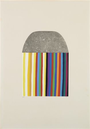 Alberto Burri "Acquaforte G" 1975
acquaforte e serigrafia a colori
cm 69x49,5
Fi