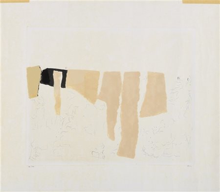 Alberto Burri "Muffa" 1957
acquaforte e litografia a colori
(lastra cm 31,8x39;