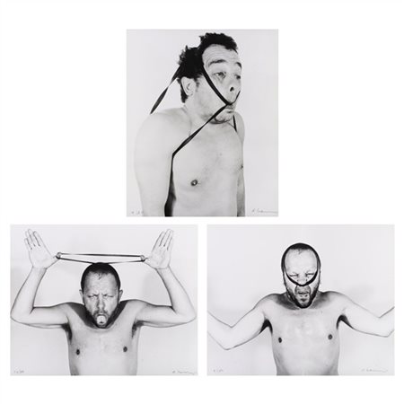 Arnulf Rainer "Face Farces" (1972)
tre stampe fotografiche vintage alla gelatina