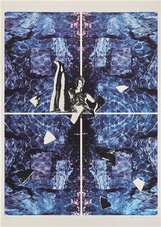 Giulio Paolini "Giochi d'acqua" 1984
serigrafia a colori
cm 96x67,5
Firmata, dat