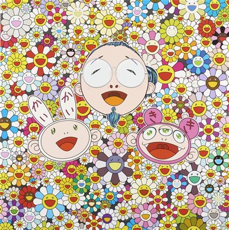 Takashi Murakami "Me And Kaikai And Kiki" 2009
Offset litografia a colori
cm 68x