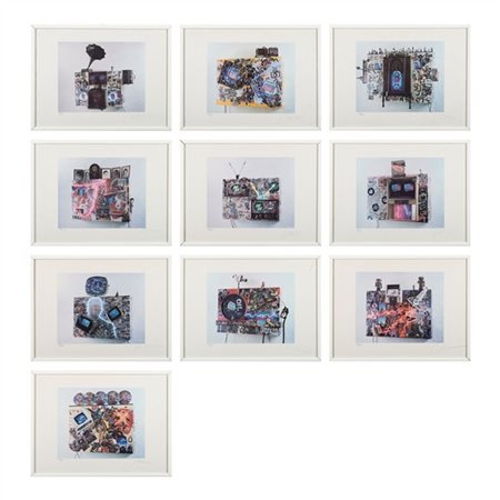 Nam June Paik "Novecento" 1992
10 litografie offset a colori
cm 33,5x45
Firmate
