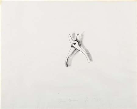 Jim Dine "Pliers II" 1969
litografia
cm 50,4x63,4
Firmata, numerata 15/21 e data