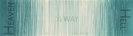 Edward Ruscha "Hell 1/2 Way Heaven" 1988
offset litografia, piegata come da ediz