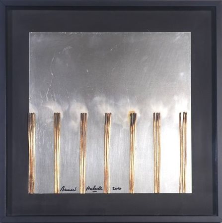 Berbard Aubertin "Dessins de Feu sur Alluminium" 2010