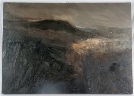 CLAUDIO CARLI (1947 - 2021) 
Paesaggio matelico 1996
Olio su tavola 50 x 70 cm