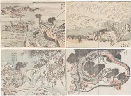 Katsushika HOKUSAI (1760 - 1849) 
Hokusai manga (Schizzi sparsi di Hokusai) 
 