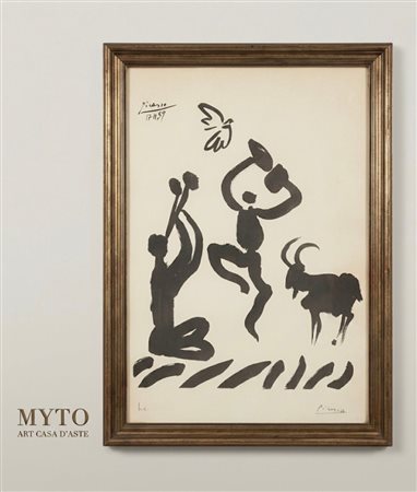 Pablo Picasso, Joueur de Flûte et Faunes (The Shepherd’s Dance), 1959