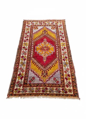 Tappeto Annodato a Mano – Geometrie e Calore d'Oriente Dimensioni: 180x107 cm