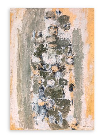 PIERO GIUNNI (1912-2000) - Un'ombra sul muro rosa, 1973-1975