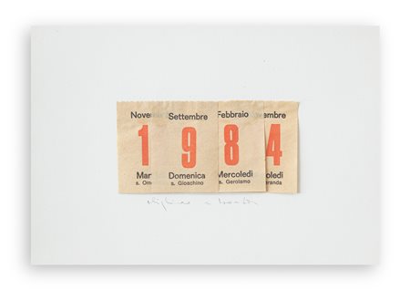 ALIGHIERO BOETTI (1940-1994) - Calendario, 1984