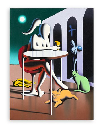 MARK KOSTABI (1960) - The yellow cup, 2004