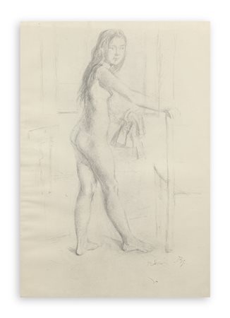 BALTHUS (BALTHASAR KLOSSOWSKI DE ROLA) (1908-2001) - Jeune fille, 1994
