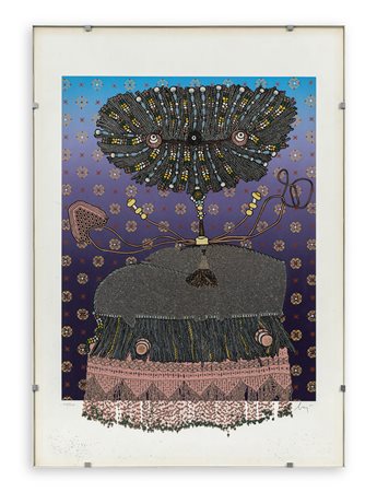 ENRICO BAJ (1924-2003) - Antoinette du Ligier de la Garde Deshoulier, 1975