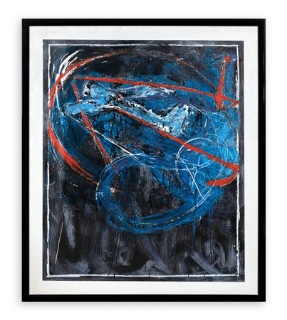 MARIO SCHIFANO (1934-1998) - Navigatore notturno, 1989