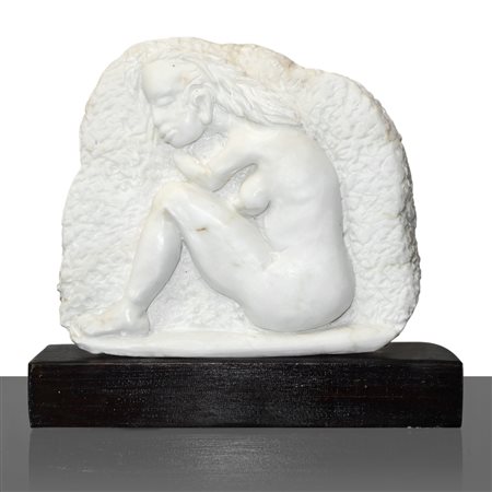 Michele Valenza (Villalba 1950)  - Nudo di donna entro placca