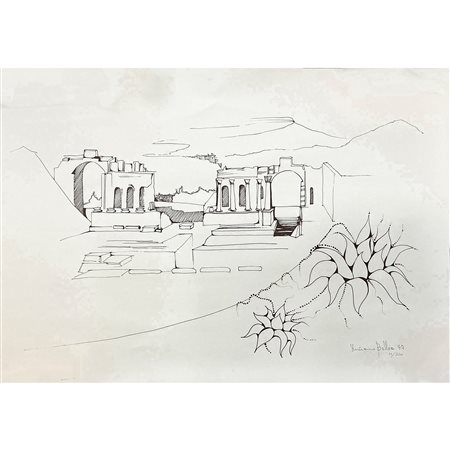 Luciano Bellia - Il Teatro antico di Taormina, 1987