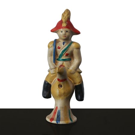 Nove Ceramiche (Vicenza)  - Fischietto policromo raffigurante soldato