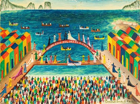 Carmelina Di Capri (Capri 1920 - Napoli 2004) Bagni internazionali a Marina...