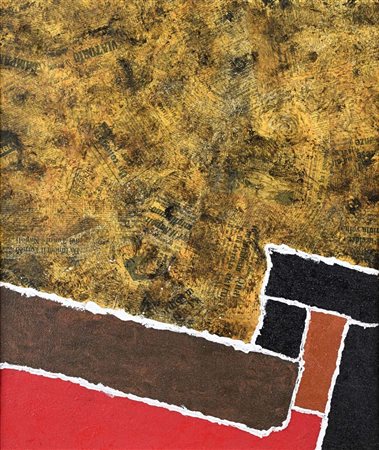 Roberto Crippa (Monza 1921 - Besso 1972) Senza titolo Tecnica msita (collage...