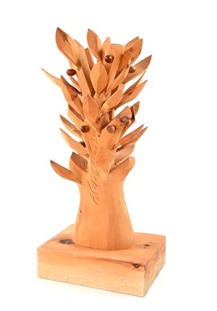 Ferdinando Codognotto (San Donà di Piave 1940) Albero Scultura in legno cm h...