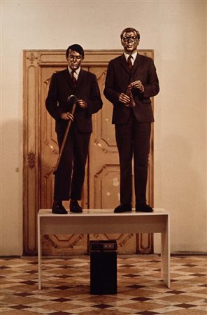 Claudio Abate (Roma 1943 - Roma 2017) Gilbert & George 1972 C-Print applicata...