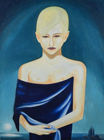 Tommaso Lisanti (Ferrandina-Matera 1956) S.T. Olio su tela cm 80x60 1995-1996...